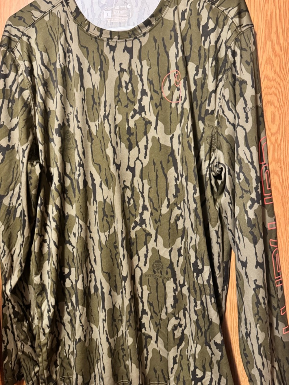 Carhartt Olive & Tan Camo Lightweight Long-Sleeve Shirt Jacket